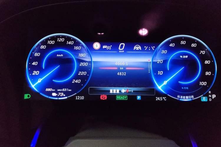 Used Mercedes-Benz EQS 2022 450+ Luxury Edition Odometer Close Up