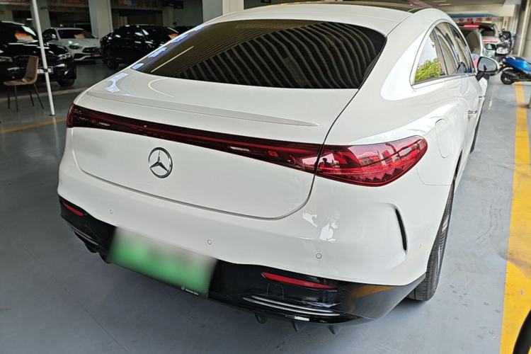 Used Mercedes-Benz EQS 2022 Updated Version 450+ Luxury Edition Rear Right 45 Deg