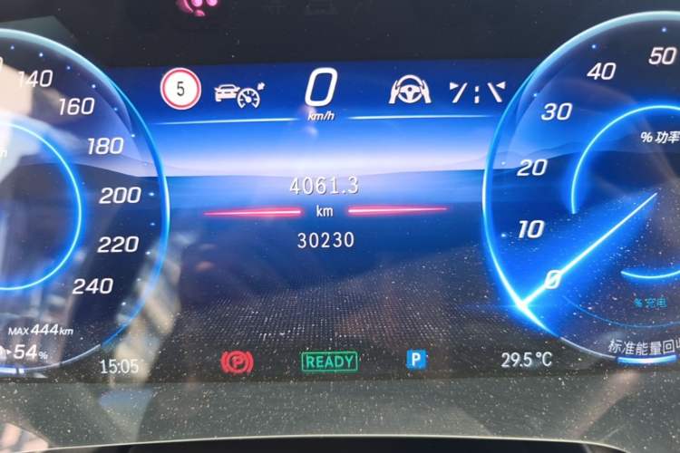 Used Mercedes-Benz EQS 2023 450+ Luxury Edition Odometer Close Up