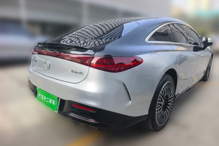 Used Mercedes-Benz EQS 2023 580 4MATIC Rear Right 45 Deg