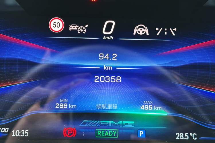 Used Mercedes-Benz EQS AMG 2022 AMG EQS 53 4MATIC+ Odometer Close Up