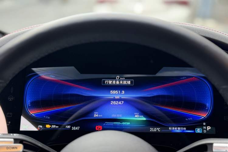 Used Mercedes-Benz EQS AMG 2022 AMG EQS 53 4MATIC+ Odometer Close Up