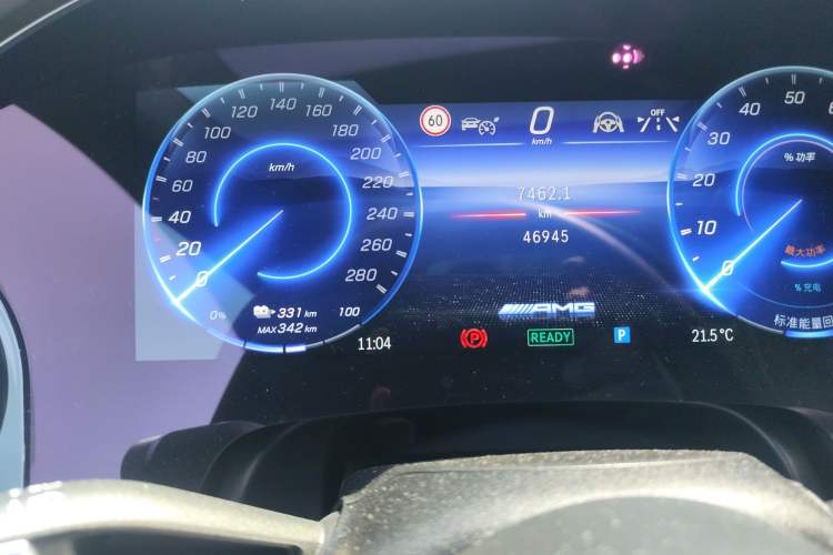 Used Mercedes-Benz EQS AMG 2022 AMG EQS 53 4MATIC+ Odometer Close Up