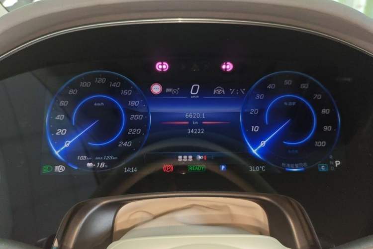 Used Mercedes-Benz EQS SUV 2023 450 4MATIC Pioneer Edition Odometer Close Up