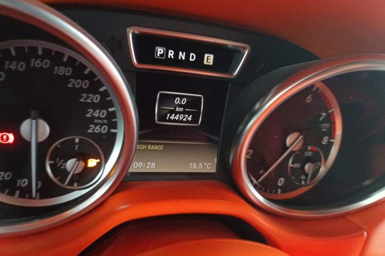 Used Mercedes-Benz G-Class 2013 G 500 Odometer Close Up