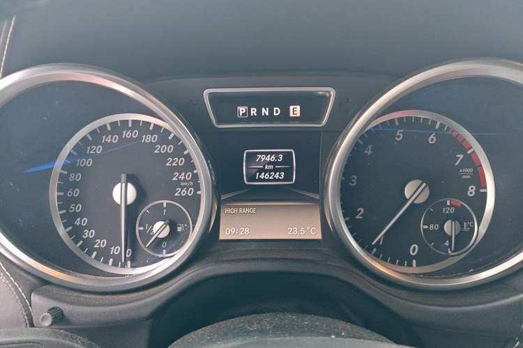 Used Mercedes-Benz G-Class  Odometer Close Up
