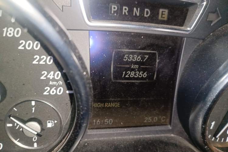 Used Mercedes-Benz G-Class  Odometer Close Up