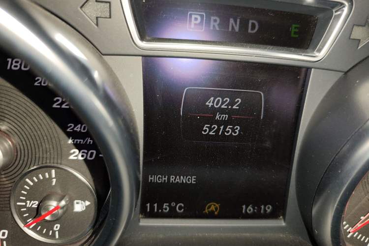 Used Mercedes-Benz G-Class 2016 G 500 Odometer Close Up
