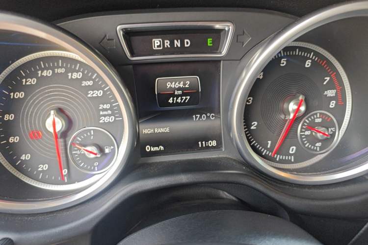 Used Mercedes-Benz G-Class  Odometer Close Up