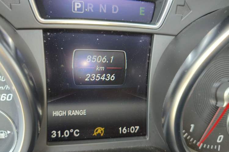 Used Mercedes-Benz G-Class 2017 G 350 d Odometer Close Up