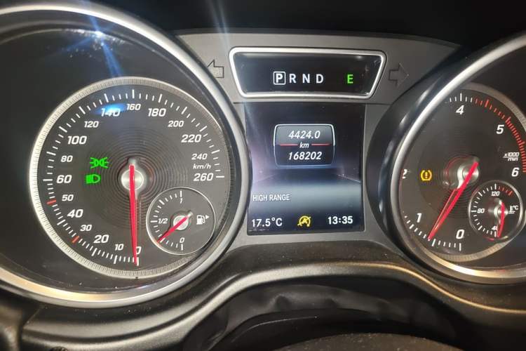 Used Mercedes-Benz G-Class 2017 G 350 d Odometer Close Up