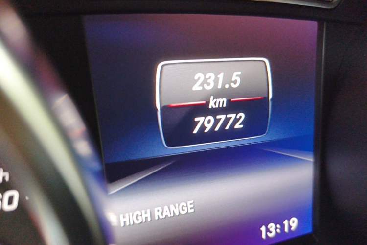 Used Mercedes-Benz G-Class  Odometer Close Up