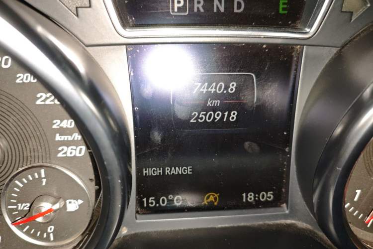 Used Mercedes-Benz G-Class 2017 G 350 d Odometer Close Up