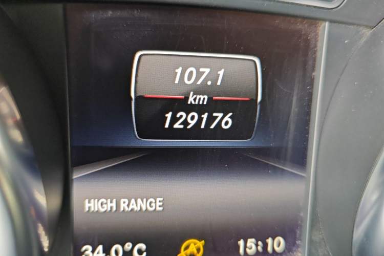 Used Mercedes-Benz G-Class  Odometer Close Up