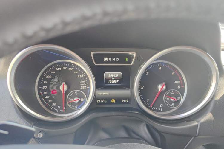 Used Mercedes-Benz G-Class 2017 G 350 d Odometer Close Up