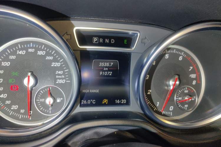 Used Mercedes-Benz G-Class 2017 G 500 Odometer Close Up