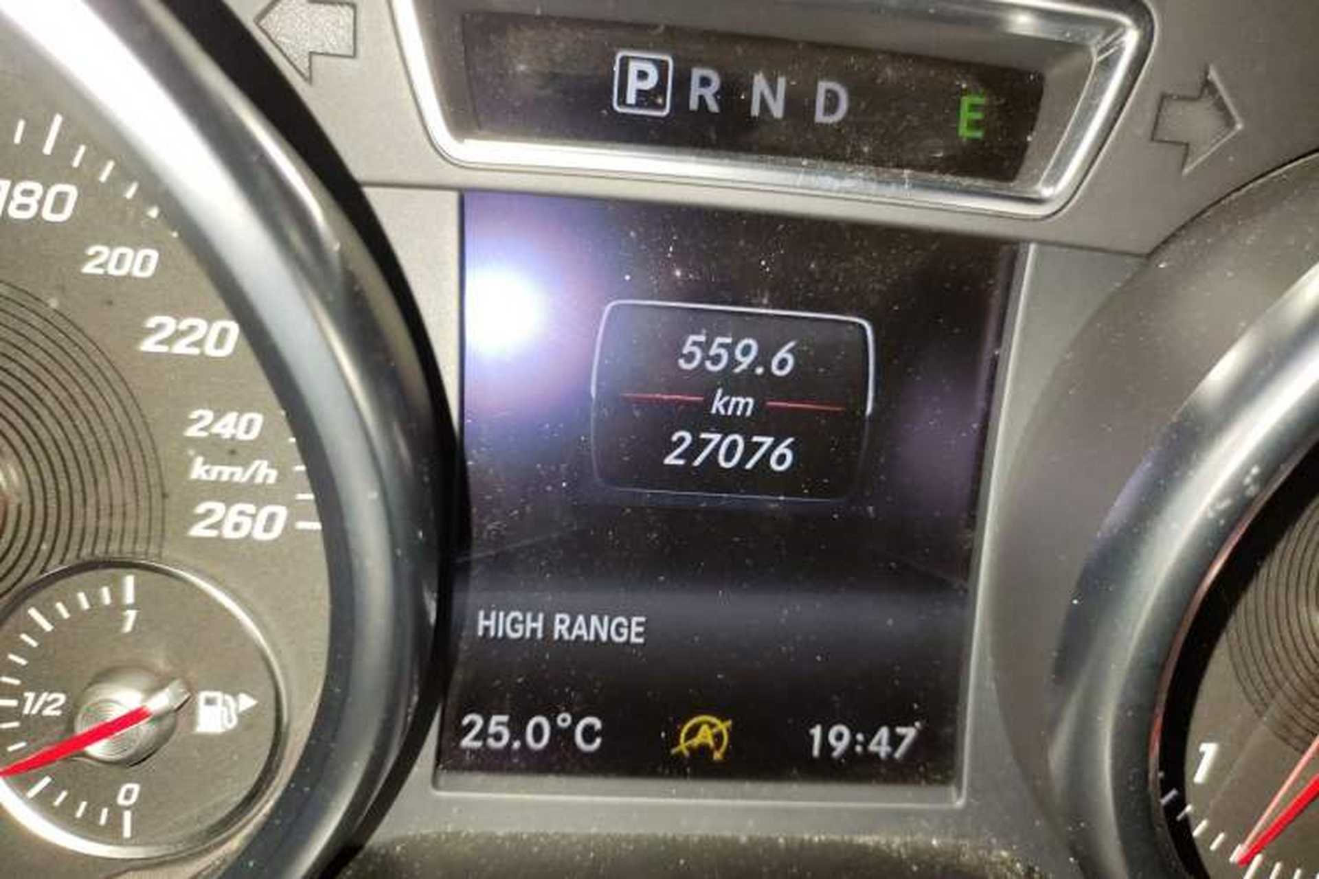 Used Mercedes-Benz G-Class 2017 G 350 d Odometer Close Up