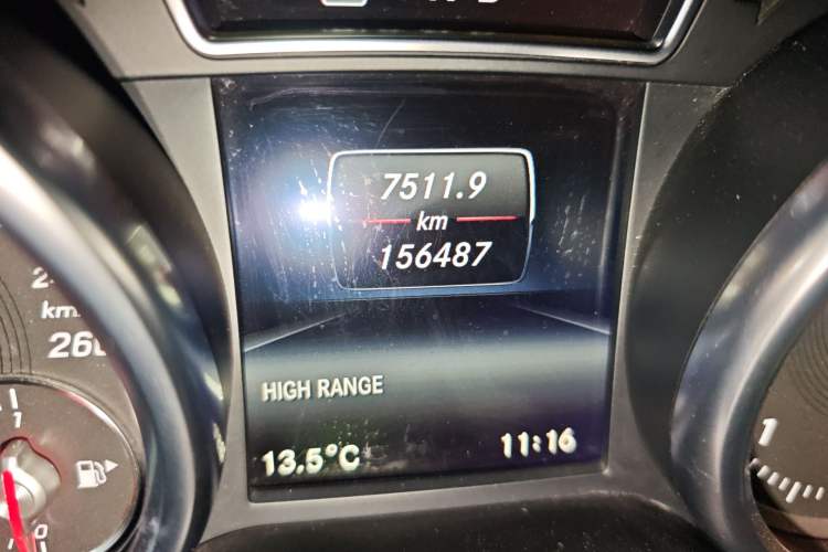 Used Mercedes-Benz G-Class  Odometer Close Up