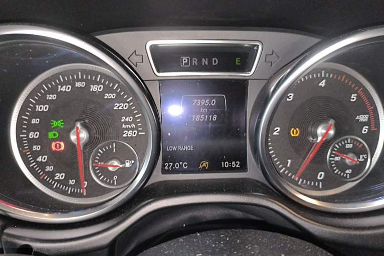 Used Mercedes-Benz G-Class  Odometer Close Up