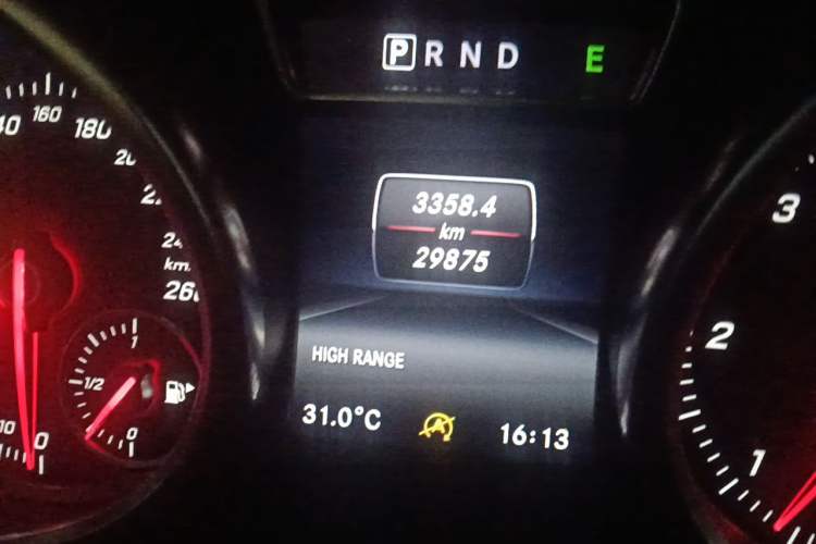 Used Mercedes-Benz G-Class 2017 G 350 d Odometer Close Up