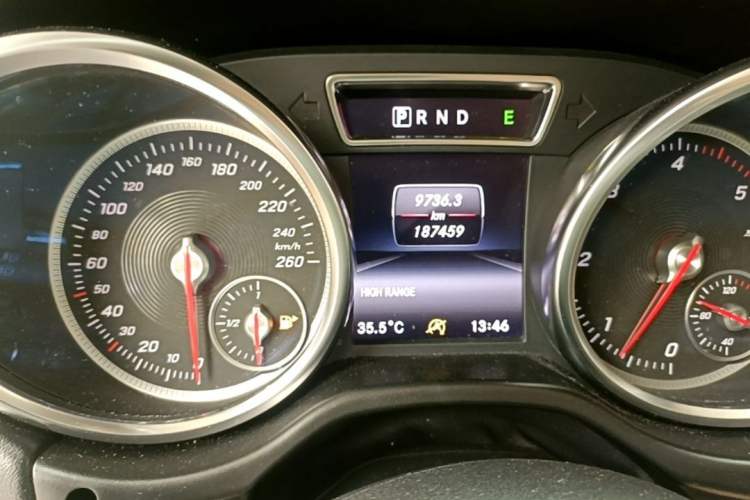 Used Mercedes-Benz G-Class  Odometer Close Up