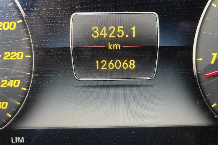 Used Mercedes-Benz G-Class  Odometer Close Up