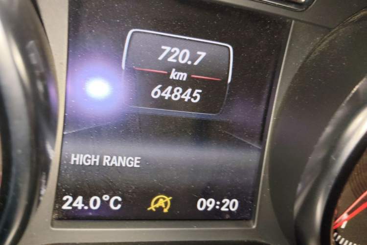 Used Mercedes-Benz G-Class  Odometer Close Up
