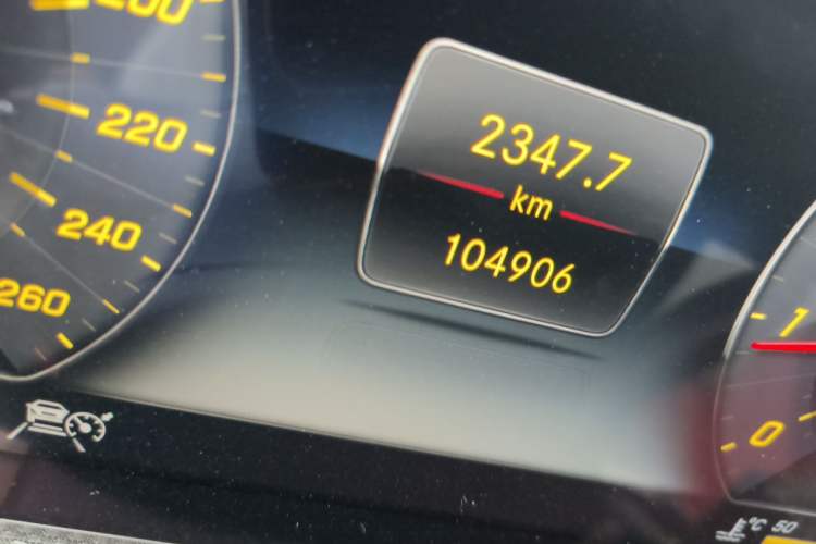 Used Mercedes-Benz G-Class 2020 G 350 Odometer Close Up