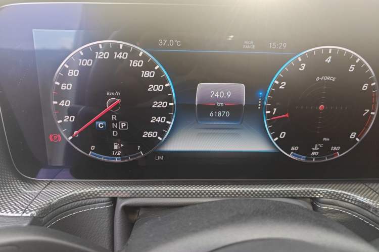 Used Mercedes-Benz G-Class 2020 G 500 Odometer Close Up
