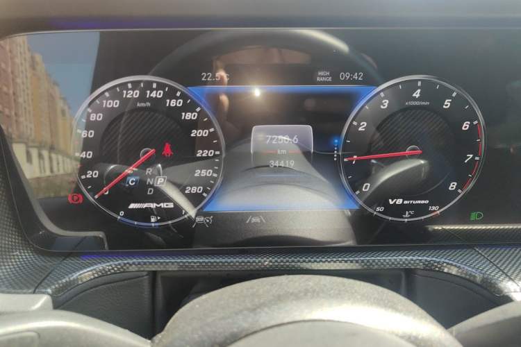 Used Mercedes-Benz G-Class 2023 G 350 Odometer Close Up