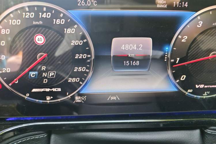 Used Mercedes-Benz G-Class  Odometer Close Up