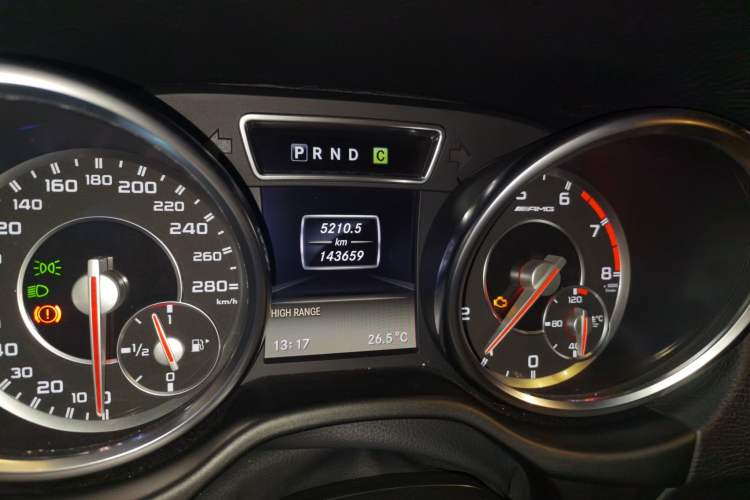 Used Mercedes-Benz G-Class AMG 2013 AMG G 63 Odometer Close Up
