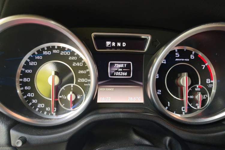 Used Mercedes-Benz G-Class AMG 2013 AMG G 63 Odometer Close Up