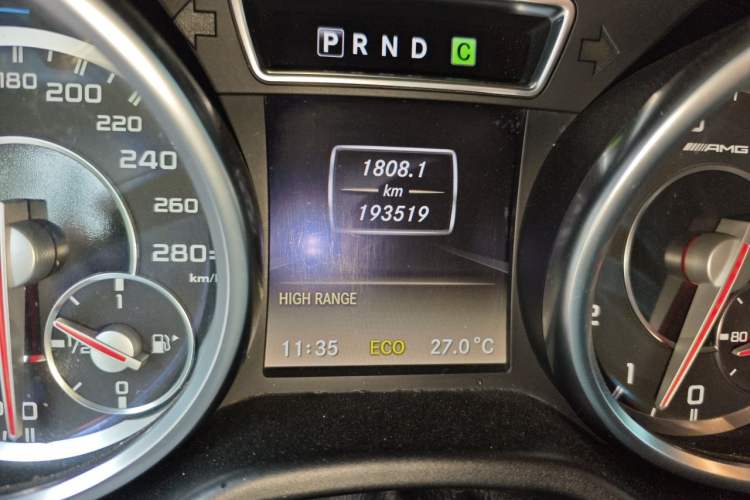 Used Mercedes-Benz G-Class AMG 2013 AMG G 63 Odometer Close Up