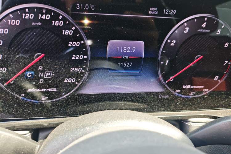 Used Mercedes-Benz G-Class AMG 2013 AMG G 63 Odometer Close Up