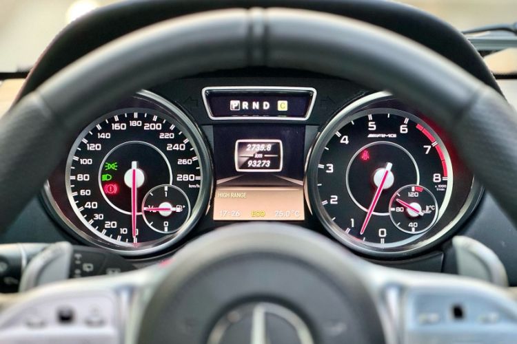 Used Mercedes-Benz G-Class AMG 2013 AMG G 63 Odometer Close Up