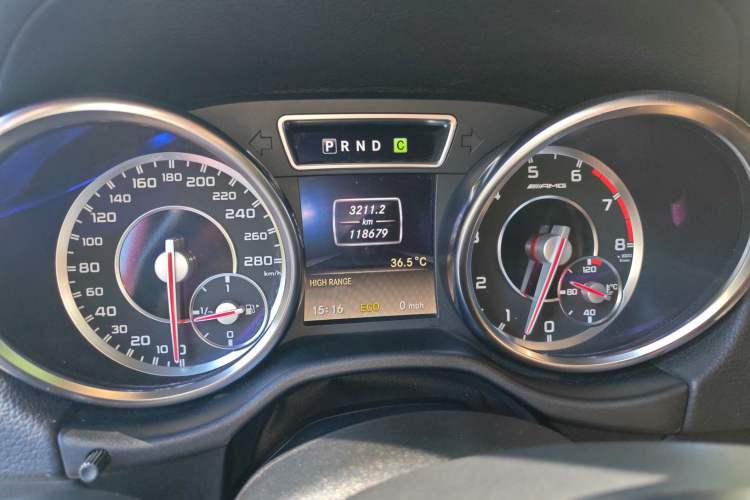 Used Mercedes-Benz G-Class AMG 2013 AMG G 63 Odometer Close Up