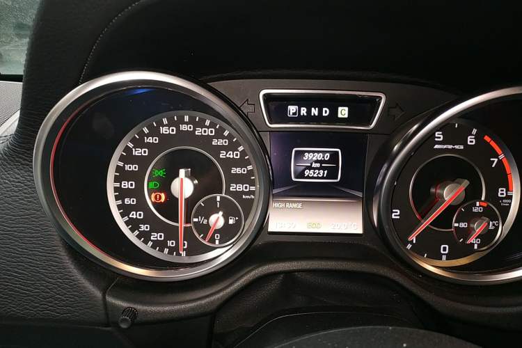 Used Mercedes-Benz G-Class AMG 2013 AMG G 63 Odometer Close Up