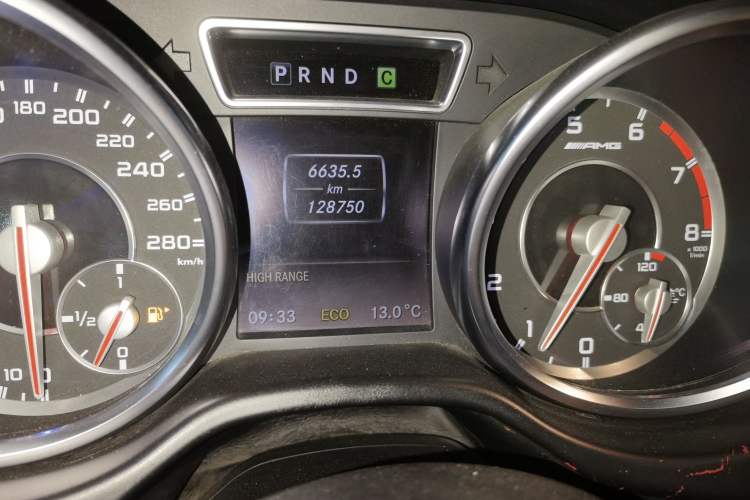 Used Mercedes-Benz G-Class AMG 2013 AMG G 63 Odometer Close Up
