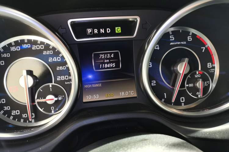 Used Mercedes-Benz G-Class AMG 2013 AMG G 63 Odometer Close Up