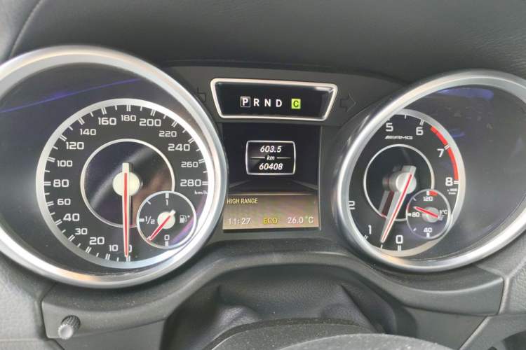 Used Mercedes-Benz G-Class AMG 2013 AMG G 63 Odometer Close Up