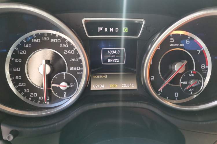 Used Mercedes-Benz G-Class AMG 2013 AMG G 63 Odometer Close Up