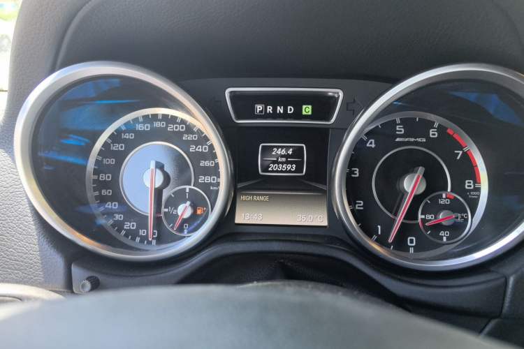 Used Mercedes-Benz G-Class AMG 2013 AMG G 63 Odometer Close Up