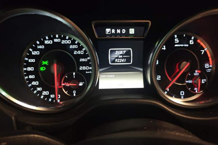 Used Mercedes-Benz G-Class AMG 2013 AMG G 63 Odometer Close Up