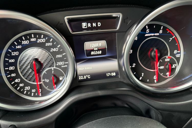 Used Mercedes-Benz G-Class AMG 2016 AMG G 63 Odometer Close Up