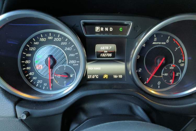 Used Mercedes-Benz G-Class AMG 2016 AMG G 63 Odometer Close Up