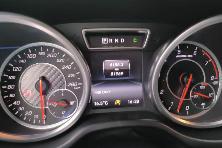 Used Mercedes-Benz G-Class AMG 2016 AMG G 63 Odometer Close Up