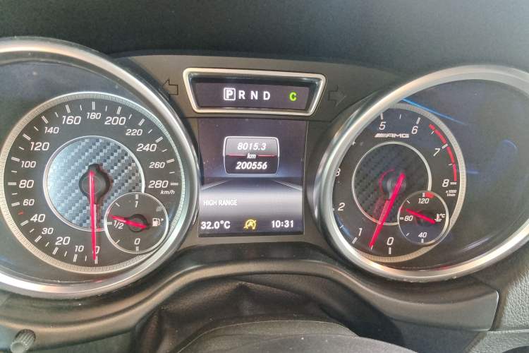 Used Mercedes-Benz G-Class AMG 2016 AMG G 63 Odometer Close Up