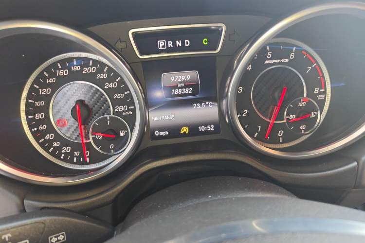 Used Mercedes-Benz G-Class AMG 2016 AMG G 63 Odometer Close Up