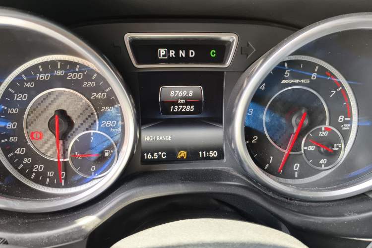 Used Mercedes-Benz G-Class AMG 2016 AMG G 63 Edition 463 Odometer Close Up